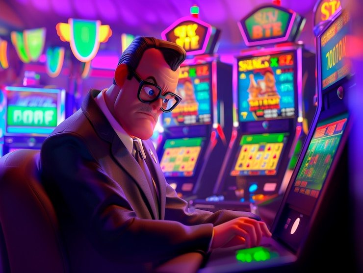 Layar meja baccarat dengan kontrol taruhan dan statistik permainan